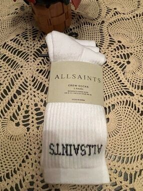 All Saints (3) pair socks NWT